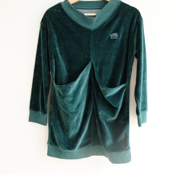 Roots Sweater Dress Velvet Cocoon Deep Teal Sz M *check measurements* - Picture 2 of 8